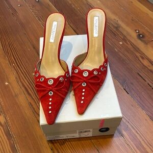 Red Women's Mules